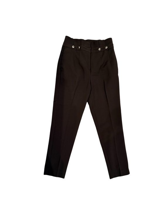 New York & Company Pants - New York & Company High-Waisted Tailored Trousers in Chocolate Brown